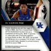 2021 Panini Prizm Draft Picks Kentucky Wildcats #72 De'Aaron Fox