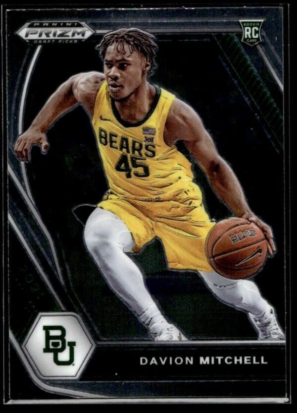 2021 Panini Prizm Draft Picks Baylor Bears #13 Davion Mitchell RC Rookie
