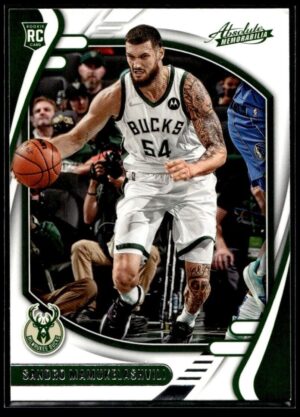 2021-22 Panini Chronciles Absolute Sandro Mamukelashvili Rookie Auto Milwaukee