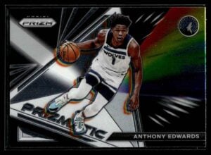 2021-22 Panini Prizm Prizmatic Anthony Edwards Minnesota Timberwolves #19