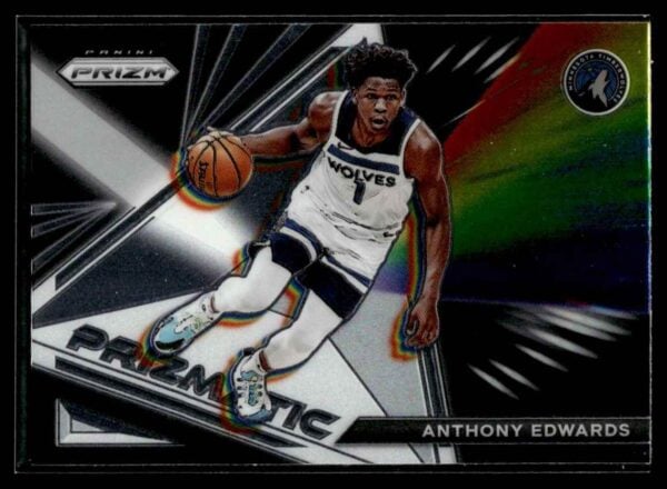 2021-22 Panini Prizm Prizmatic Anthony Edwards Minnesota Timberwolves #19