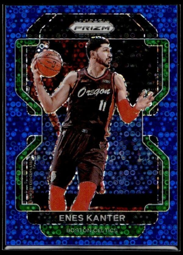 2021-22 Panini Prizm Enes Kanter 5/150 Boston Celtics #51 Blue Disco