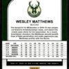 2019-20 Hoops Wesley Matthews Milwaukee Bucks #75