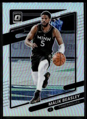 2021-22 Donruss Optic Malik Beasley Minnesota Timberwolves #70 Holo Prizm