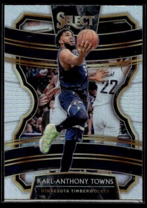 _10 2019-20 Panini Select Silver Karl-Anthony Towns Minnesota Timberwolves #25