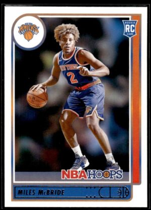 2021 NBA Hoops New York Knicks #232 Miles McBride RC Rookie