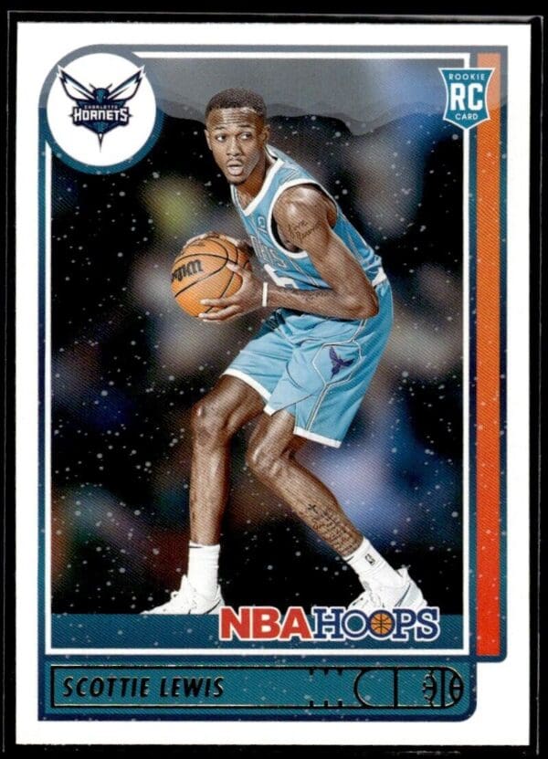 2021 NBA Hoops Charlotte Hornets #209 Scottie Lewis RC Rookie