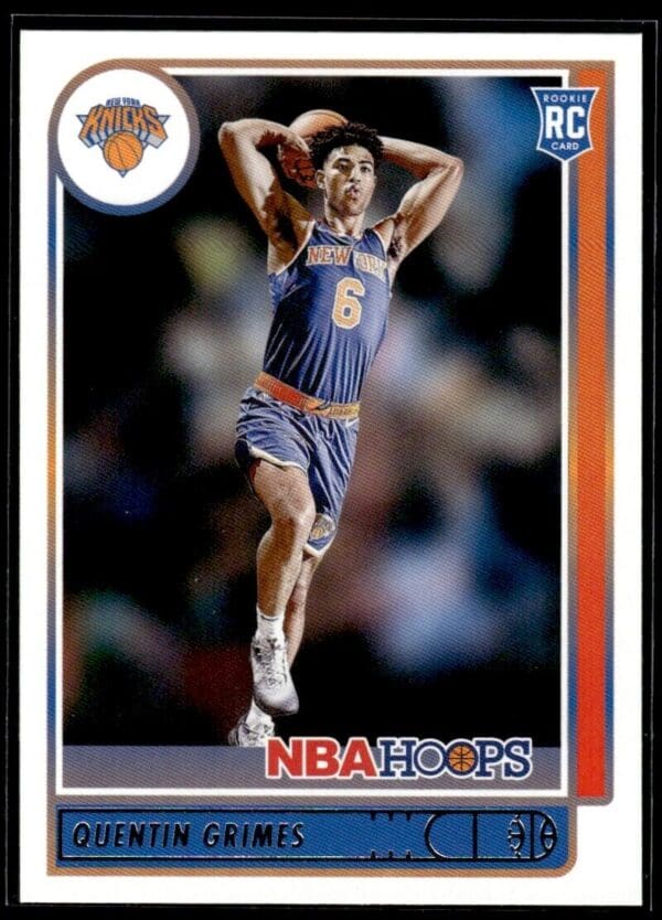 2021 NBA Hoops New York Knicks #206 Quentin Grimes RC Rookie
