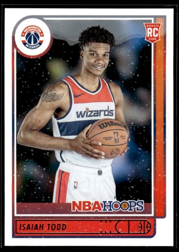 2021 NBA Hoops Washington Wizards #241 Isaiah Todd RC Rookie