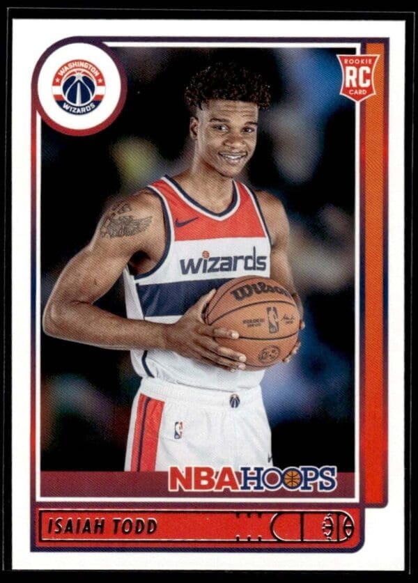 2021 NBA Hoops Washington Wizards #241 Isaiah Todd RC Rookie