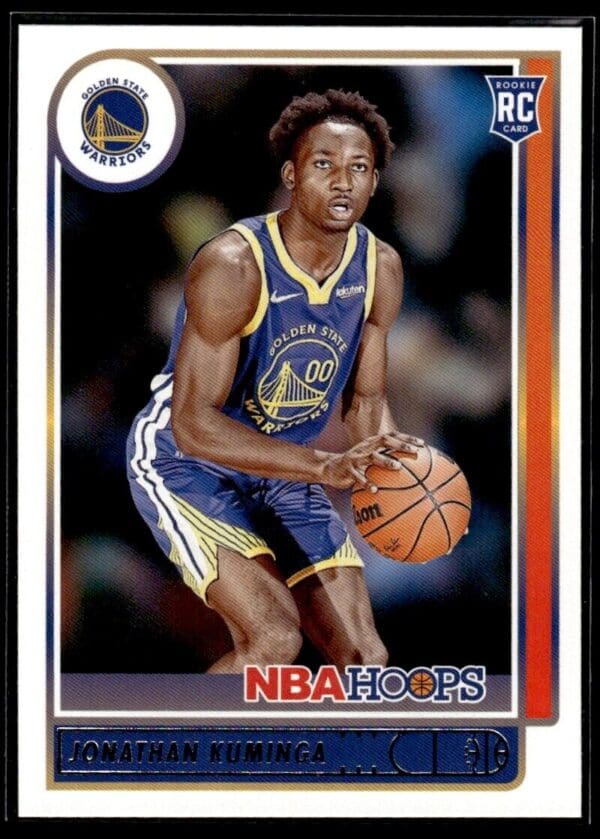 _10 2021 NBA Hoops Golden State Warriors #219 Jonathan Kuminga RC Rookie