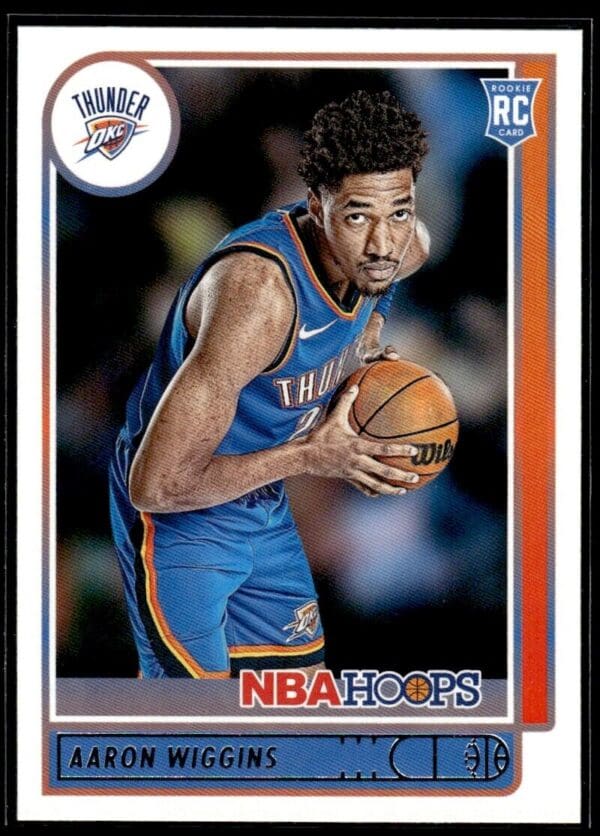 2021 NBA Hoops Oklahoma City Thunder #247 Aaron Wiggins RC Rookie