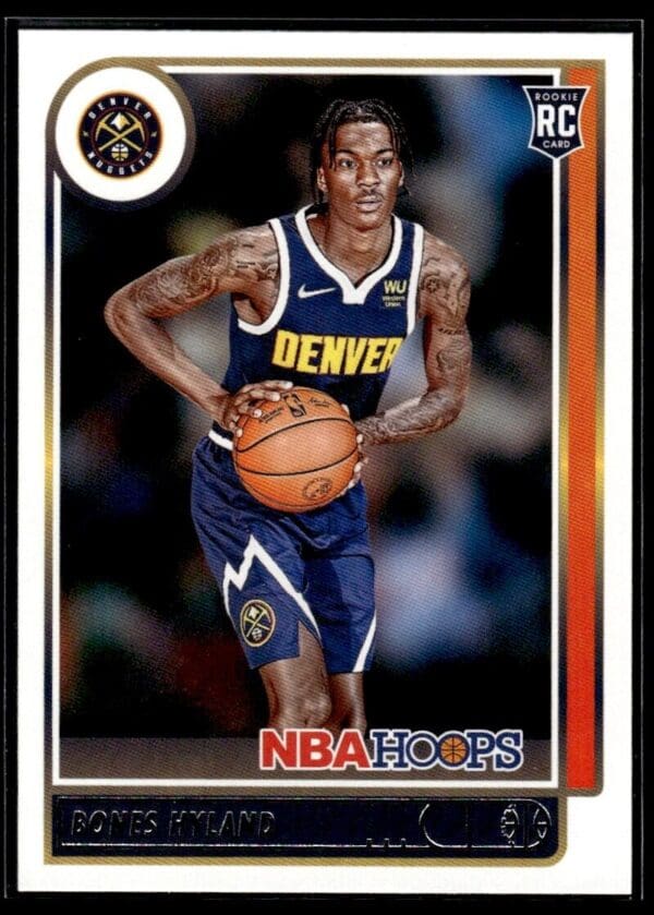 2021 NBA Hoops Denver Nuggets #224 Bones Hyland RC Rookie