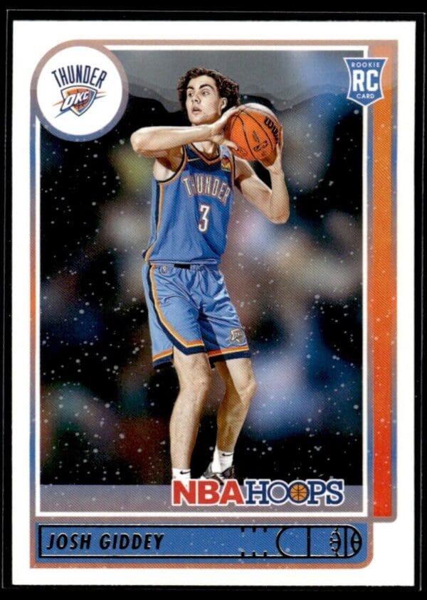 2021 NBA Hoops Oklahoma City Thunder #202 Josh Giddey RC Rookie