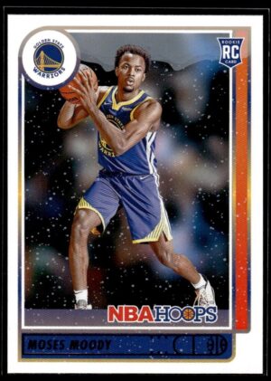 2021 NBA Hoops Golden State Warriors #229 Moses Moody RC Rookie