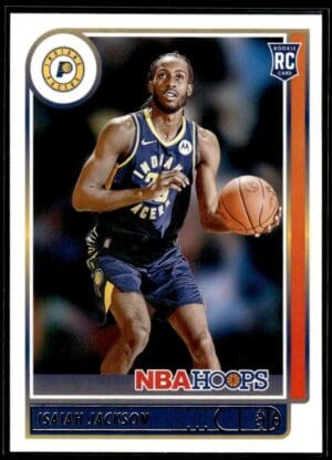 _10 2021 NBA Hoops Indiana Pacers #223 Isaiah Jackson RC Rookie