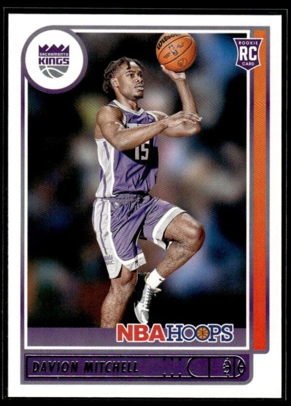 2021 NBA Hoops Sacramento Kings #228 Davion Mitchell RC Rookie