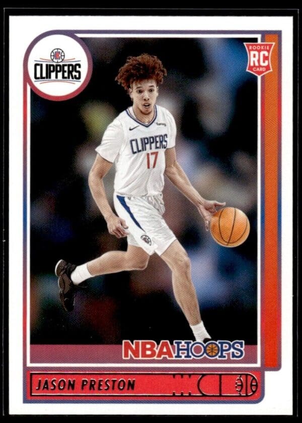 2021 NBA Hoops Los Angeles Clippers #242 Jason Preston RC Rookie