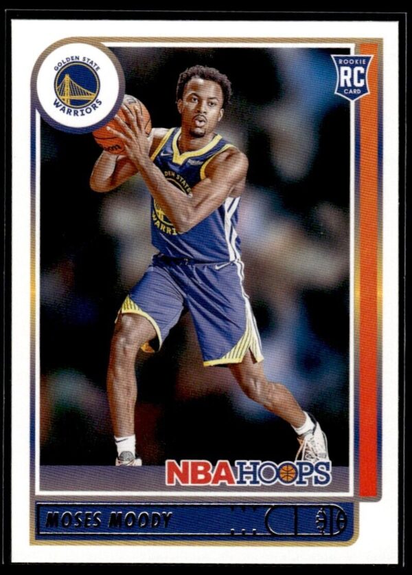 _10 2021 NBA Hoops Golden State Warriors #229 Moses Moody RC Rookie