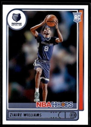 _10 2021 NBA Hoops Memphis Grizzlies #211 Ziaire Williams RC Rookie