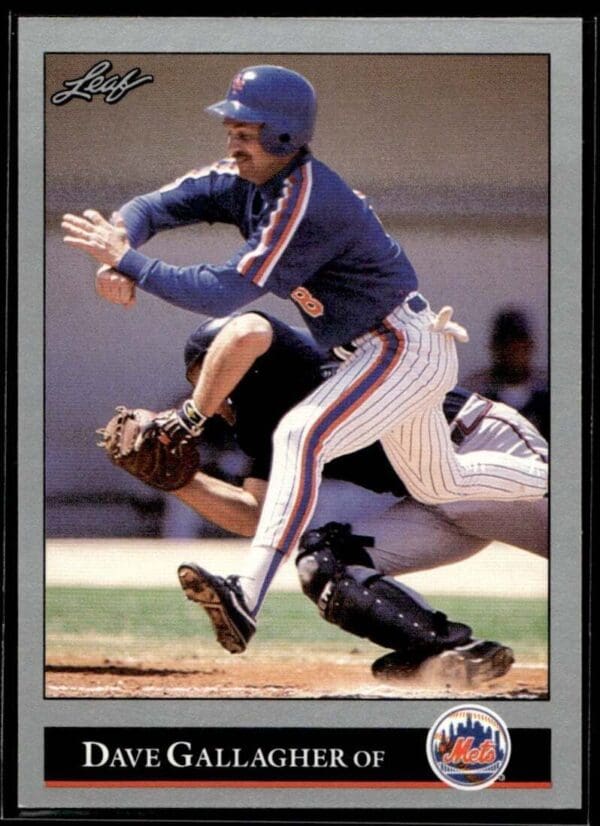 1992 Leaf New York Mets #224 Dave Gallagher