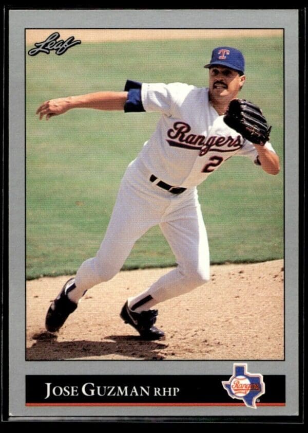 _10 1992 Leaf Texas Rangers #222 Jose Guzman