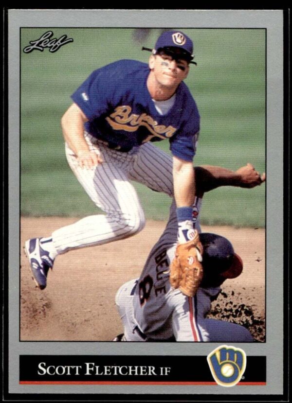 1992 Leaf Milwaukee Brewers #234 Scott Fletcher