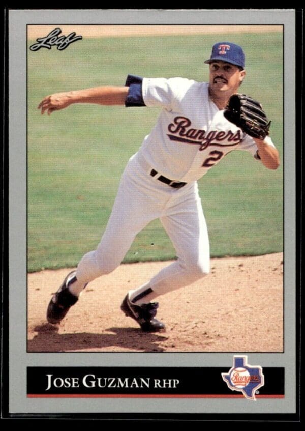 _10 1992 Leaf Texas Rangers #222 Jose Guzman