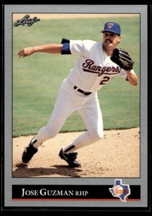 _10 1992 Leaf Texas Rangers #222 Jose Guzman
