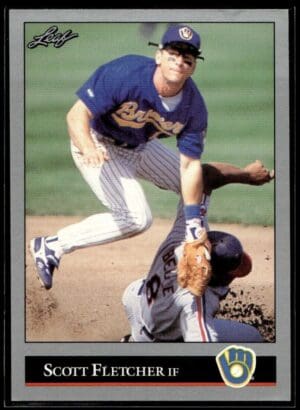 1992 Leaf Milwaukee Brewers #234 Scott Fletcher