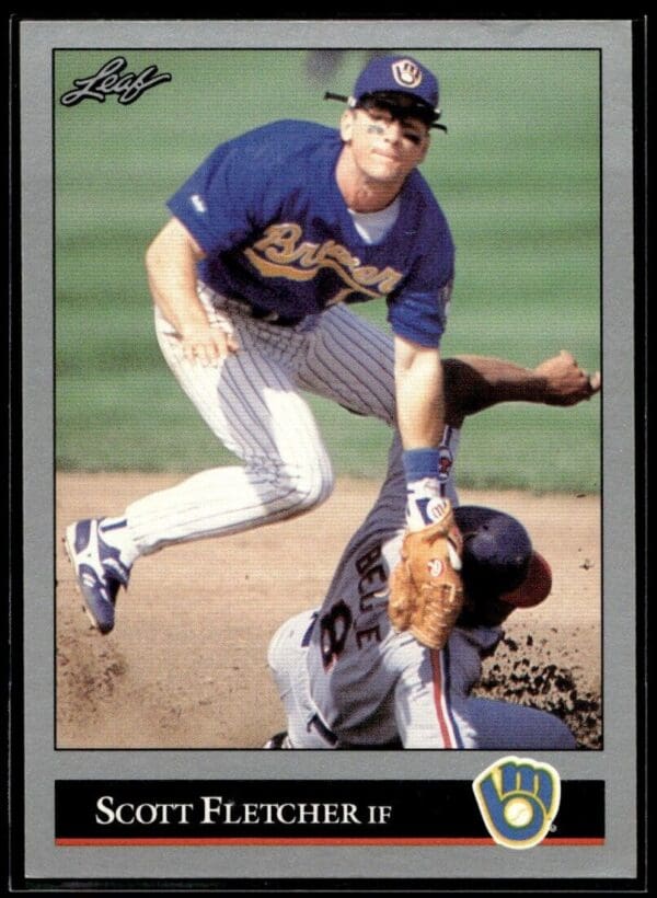 1992 Leaf Milwaukee Brewers #234 Scott Fletcher