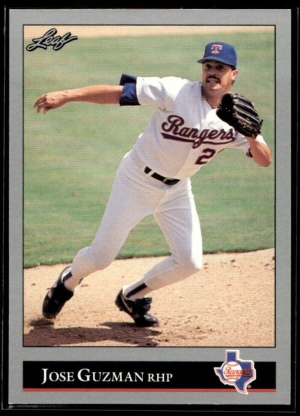 _10 1992 Leaf Texas Rangers #222 Jose Guzman