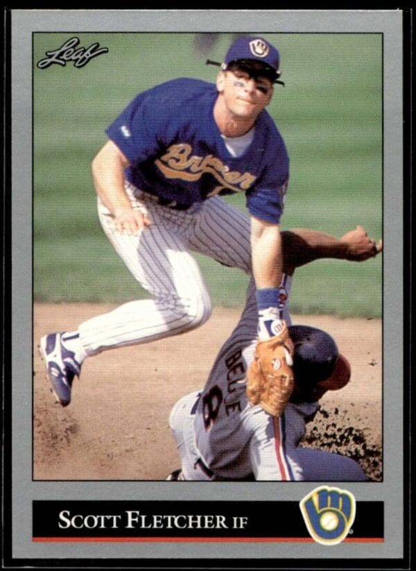 1992 Leaf Milwaukee Brewers #234 Scott Fletcher