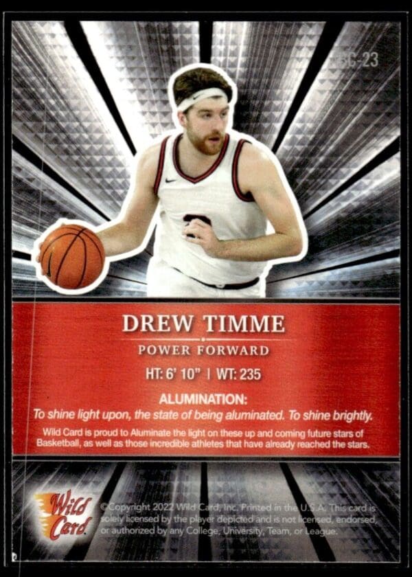 _10 2021 Wild Card Alumination #ABC-23 Drew Timme