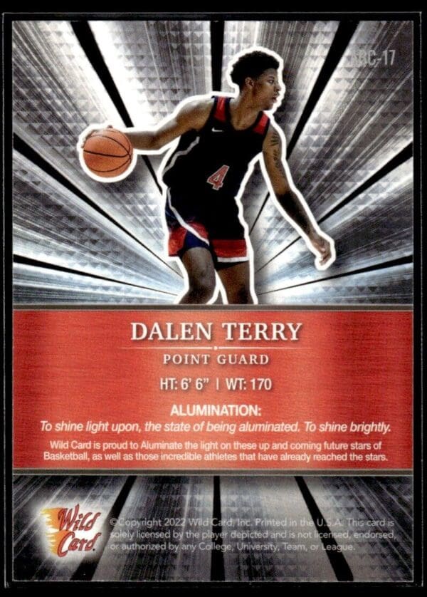 2021 Wild Card Alumination  #ABC-17 Dalen Terry