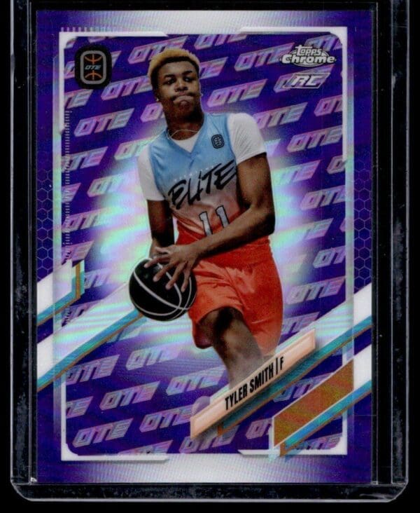 2021 Topps Now Overtime Elite  #D10 Tyler Smith RC Rookie OTE Purple Refractor
