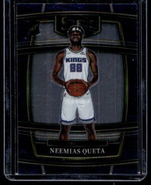 _10 2021 Panini Select Sacramento Kings #144 Neemias Queta RC Rookie Autographed Blu
