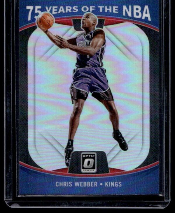2021 Panini Prizm Optic 75 Years of the NBA Sacramento Kings #44 Chris Webber Re