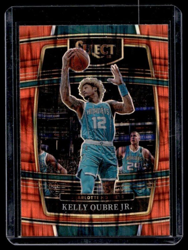 2021 Panini Select Charlotte Hornets #103 Kelly Oubre Jr. Orange Shimmer