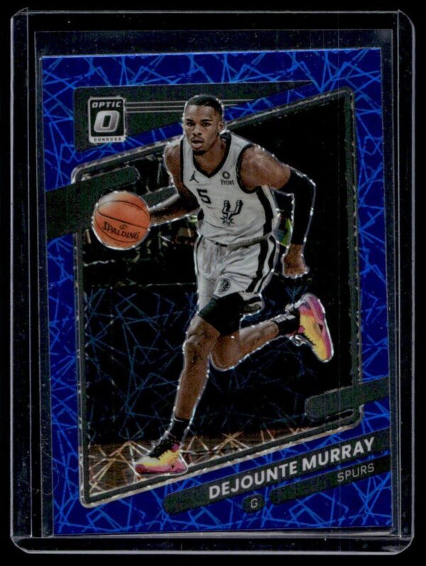2021 Donruss San Antonio Spurs #157 Dejounte Murray Blue Velocity