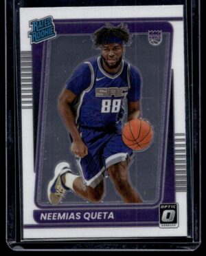 _10 2021 Donruss Optic Sacramento Kings #206 Neemias Queta RC Rookie