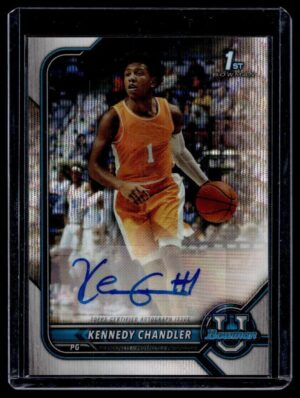 2021 Bowman University  #BCPA-KC Kennedy Chandler Autographed 27/199 Lava