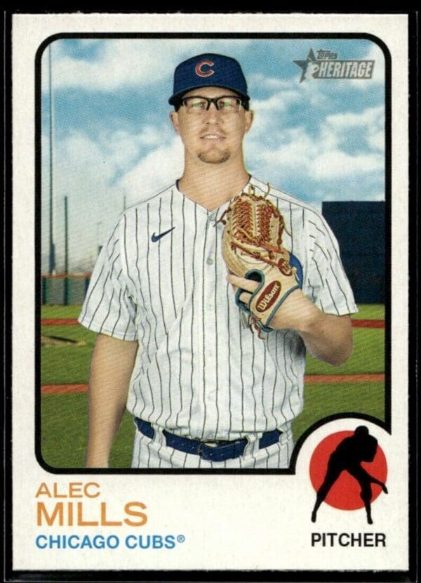 _10 2022 Topps Heritage Alec Mills Chicago Cubs #263