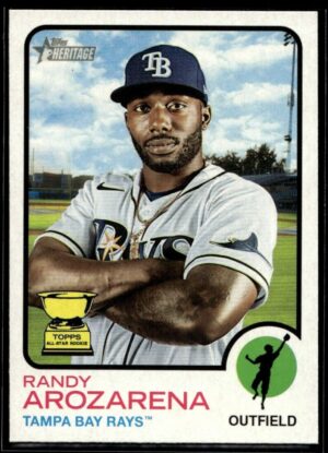2022 Topps Heritage Randy Arozarena Tampa Bay Rays #55