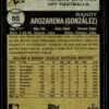 2022 Topps Heritage Randy Arozarena Tampa Bay Rays #55