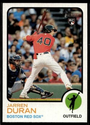 _10 2022 Topps Heritage Jarren Duran Rookie Boston Red Sox #211
