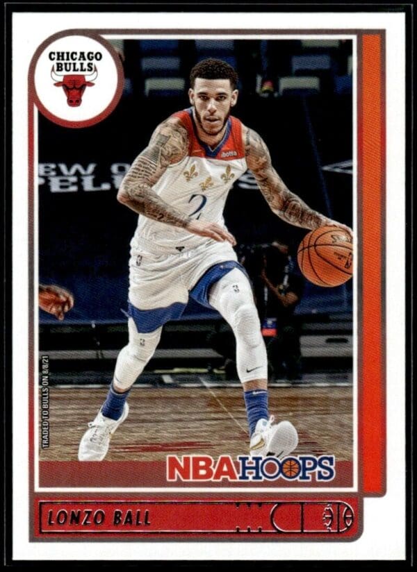 2021 NBA Hoops Chicago Bulls #94 Lonzo Ball