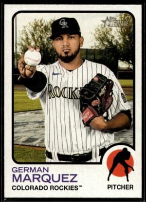 _10 2022 Topps Heritage German Marquez Colorado Rockies #270