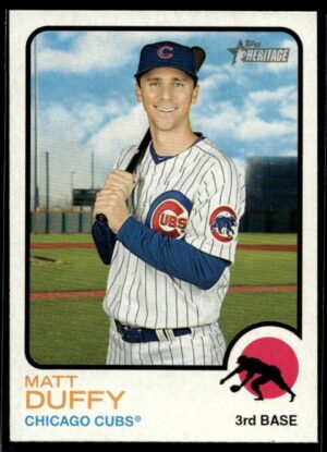 _10 2022 Topps Heritage Matt Duffy Chicago Cubs #265