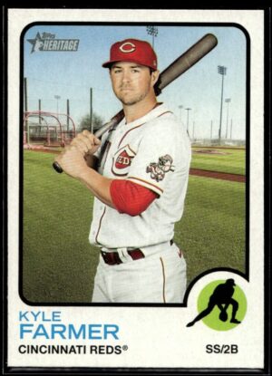 2022 Topps Heritage Kyle Farmer Cincinnati Reds #107